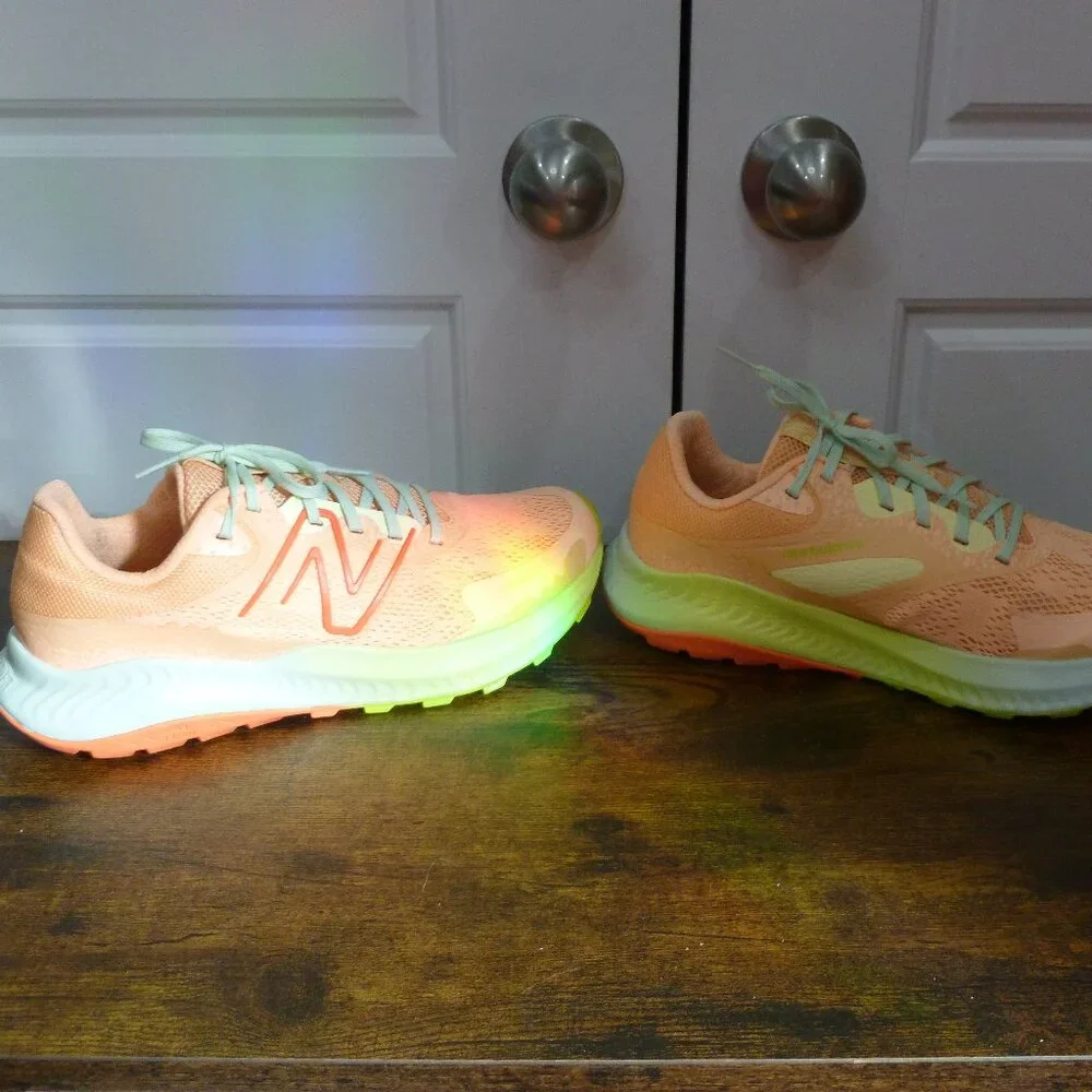 New Balance Light Orange Dynasoft Trail Running Shoes - Picture 9 of 16